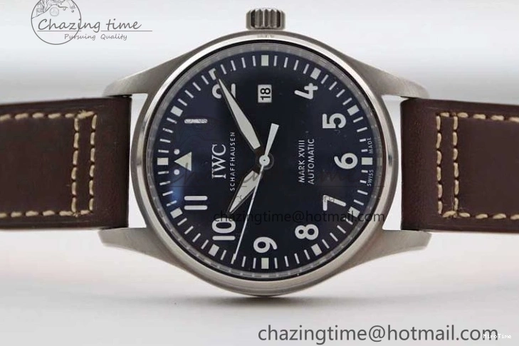 MIROTIME 0724 Mark XVIII IW327010 SS M+F 1:1 Best Edition Blue Dial on Brown Leather Strap A Resilient 7051